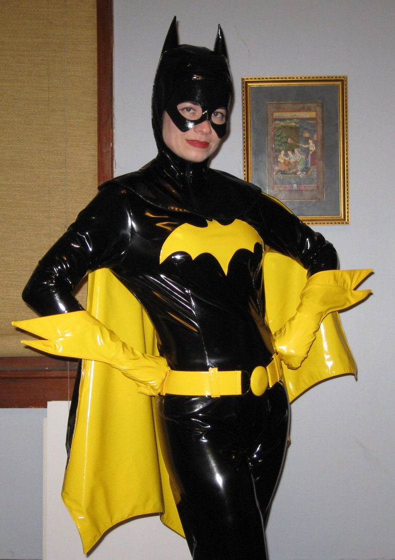Batgirl Cosplay Costume PVC Women Catsuit
